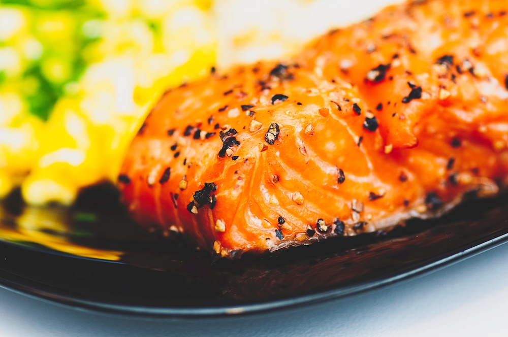 Recept voor zalm met spinazie en rijst