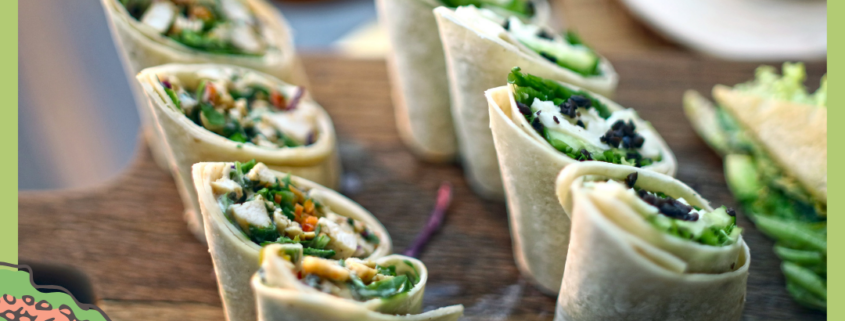 Feestelijke snack wrap met vitamine D