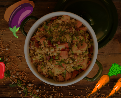Slow cooking Mediterrane vega stoofschotel